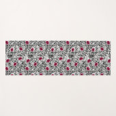 Moderne lipstick Lips B&W Patroon Yogamat (Voorkant (horizontaal))