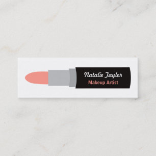 Moderne lipstick Makeup Artistische Visitekaartjes