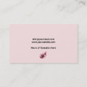 Moderne Lipstick Swoosh make-up artiest Visitekaartje (Achterkant)