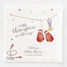 Moderne Little Champion Bokssport Baby Shower