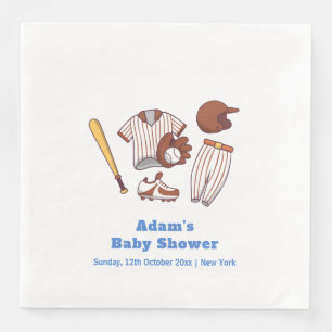 Moderne Little Slugger Honkbal Sport Baby Shower Servet