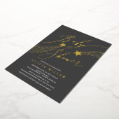 Moderne Little Star Folie Uitnodiging (Gedraaid)