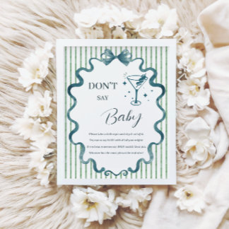 Moderne Little Tini One Don't Say Baby spelposter Poster