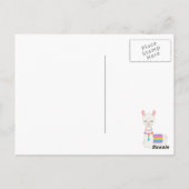Moderne Llama 3de Verjaardagsfeestje Briefkaart (Achterkant)