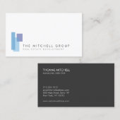 Moderne Logo 2 voor Vastgoed, Bouwer, Architect Visitekaartje (Voorkant / Achterkant)