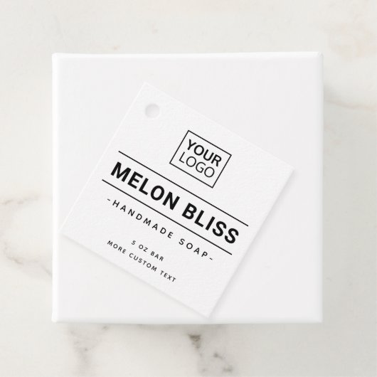 Moderne logo aangepaste kleurenvierkante label (In situ)