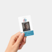 Moderne Logo AC Warmte Professionele HVAC Medewerk Badge (Handheld)