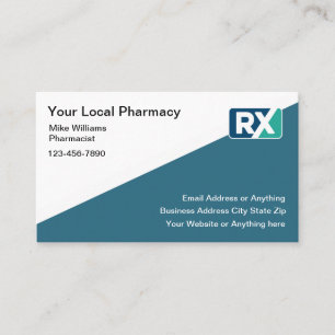 Moderne Logo Apotheek Zakelijke Kaarten Visitekaartje