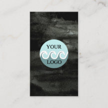 Moderne logo aquarel zwart verticaal