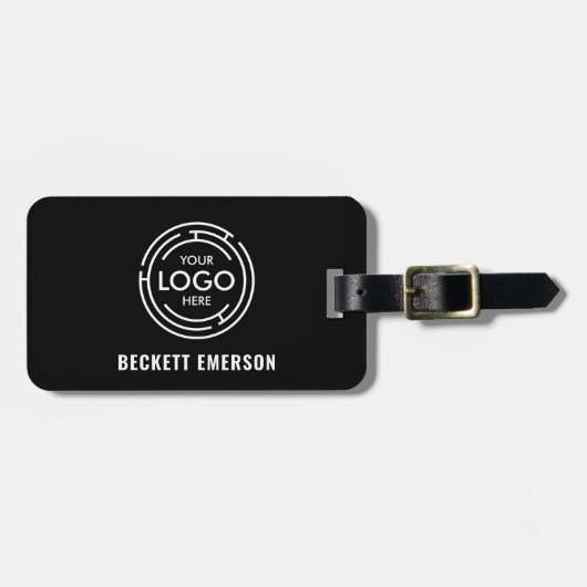 Moderne Logo Bagagelabel (Voorkant horizontaal)