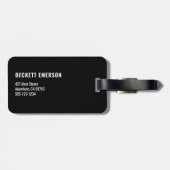 Moderne Logo Bagagelabel (Achterkant horizontaal)