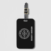 Moderne Logo Bagagelabel (Voorkant (verticaal))
