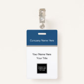 Moderne Logo bedrijfsnaam badges (Achterkant met clip)