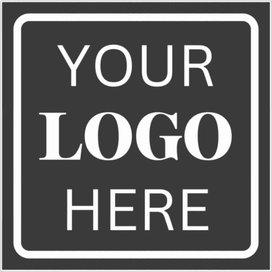 Moderne Logo Bedrijfswagen Raambumper Sticker (Voorkant)