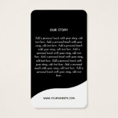 Moderne Logo Business Hang Label Visitekaartje (Achterkant)