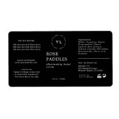 Moderne Logo Cosmetic Fles Label (Voorkant)