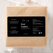 Moderne Logo Cosmetic Fles Label (Insitu)