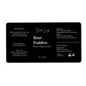 Moderne Logo Cosmetic Fles Label (Voorkant)