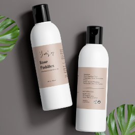 Moderne Logo Cosmetic Fles Label