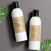 Moderne Logo Cosmetic Fles Label