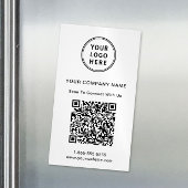 Moderne Logo Creëer Uw QR-code Magnetisch Visitekaartje