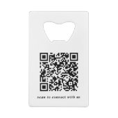 Moderne Logo- en kwaliteitscontrolecode Creditkaart Flessenopener (Achterkant)