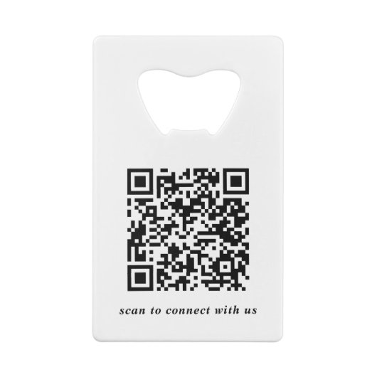 Moderne Logo- en kwaliteitscontrolecode Creditkaart Flessenopener (Achterkant)