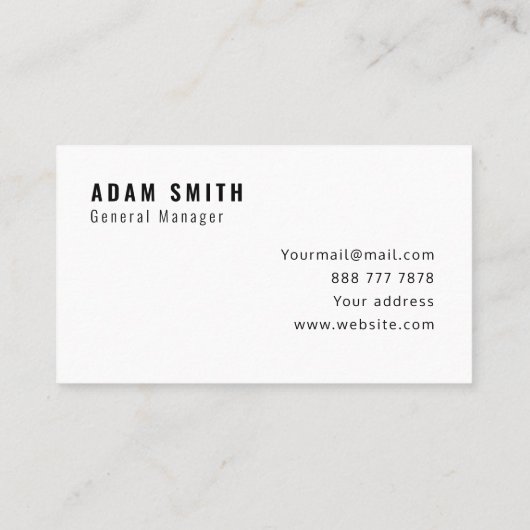 Moderne Logo en QR-code Visitekaartje (Achterkant)