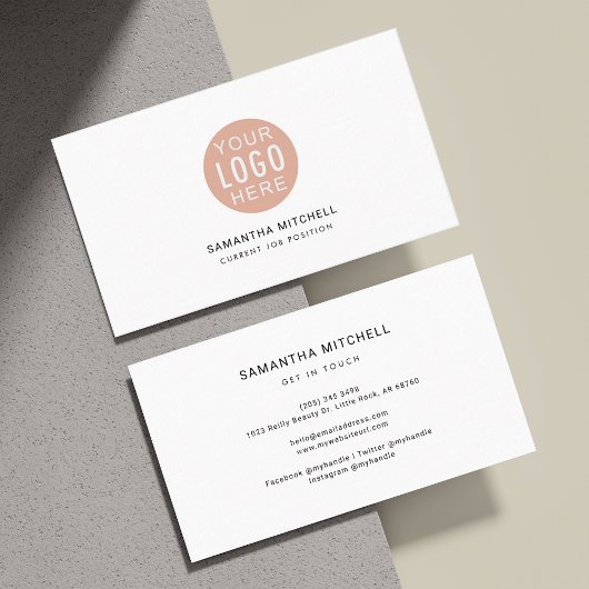 Moderne Logo en website op maat Visitekaartje