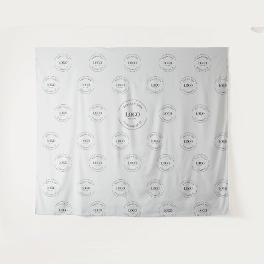 Moderne logo evenementen van Grey Step en Repeat C Wandkleed (Voorkant (horizontaal))