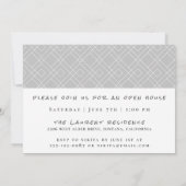 Moderne Logo Foto Afstuderen Open House Aankondiging (Achterkant)