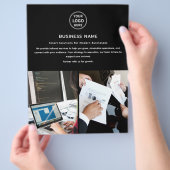 Moderne Logo Foto Professionele Zakelijke Flyer (Hand)