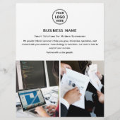 Moderne Logo Foto Professionele Zakelijke Flyer (Voorkant)