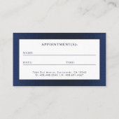 Moderne Logo foto van elegant-dentist Visitekaartje (Achterkant)