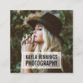 Moderne Logo | Fotograaf Vierkante Visitekaartje (Voorkant)