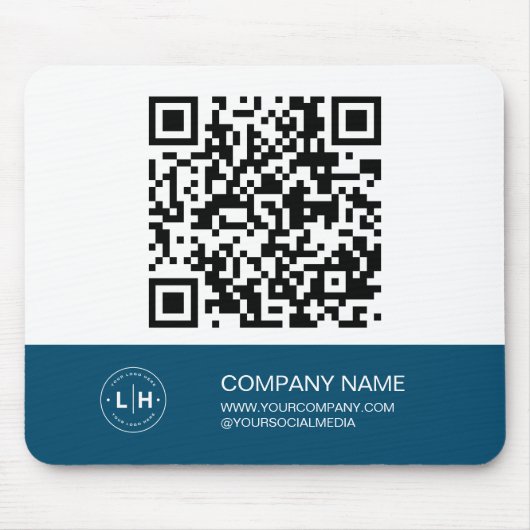 Moderne Logo gepersonaliseerd Muismat (Voorkant)