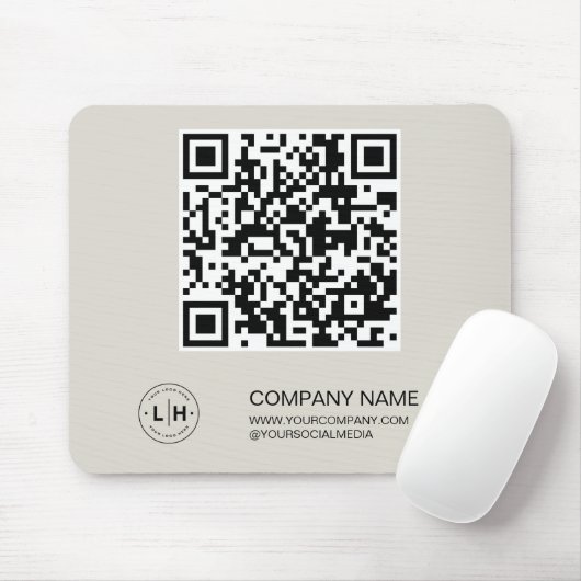 Moderne Logo gepersonaliseerde zaken Muismat (Met muis)