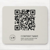 Moderne Logo gepersonaliseerde zaken Muismat (Voorkant)