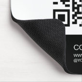 Moderne Logo Gepersonaliseerde zwart-wit Muismat (Hoek)