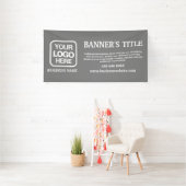 Moderne Logo Grey Witte Zakelijke Banner (Insitu)