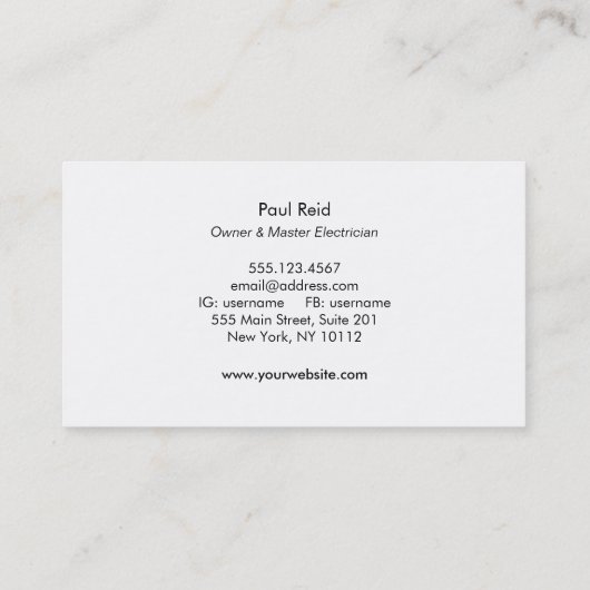 Moderne Logo grijs Visitekaartje (Achterkant)