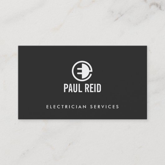 Moderne Logo grijs Visitekaartje (Voorkant)