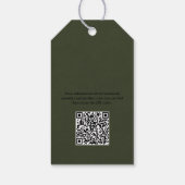 Moderne Logo groen product Label ophangen Cadeaulabel (Achterkant)