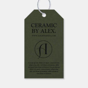 Moderne Logo groen product Label ophangen Cadeaulabel
