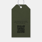 Moderne Logo groen product Label ophangen Cadeaulabel (Achterkant)