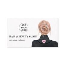 Moderne logo haar schoonheid salon mode illustrati