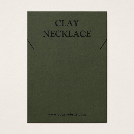 Moderne Logo juwelen Ketting-kaart Visitekaartje (Voorkant)