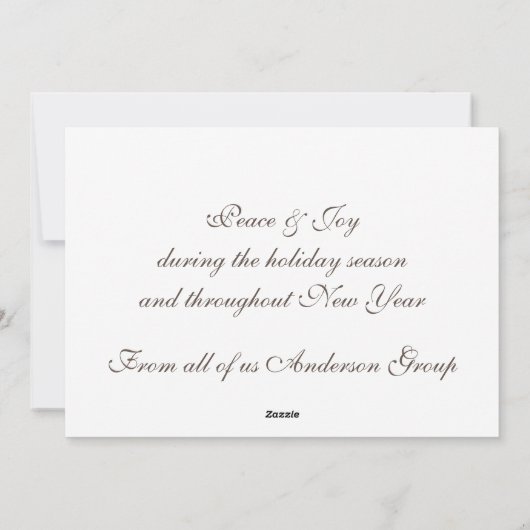 Moderne logo-kalligrafie geniet van botanische vak feestdagenkaart (Achterkant)