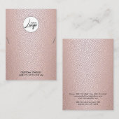 Moderne Logo Ketting-racelet Display Card Visitekaartje (Voorkant / Achterkant)