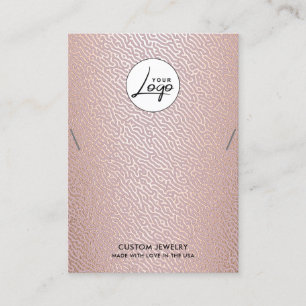 Moderne Logo Ketting-racelet Display Card Visitekaartje
